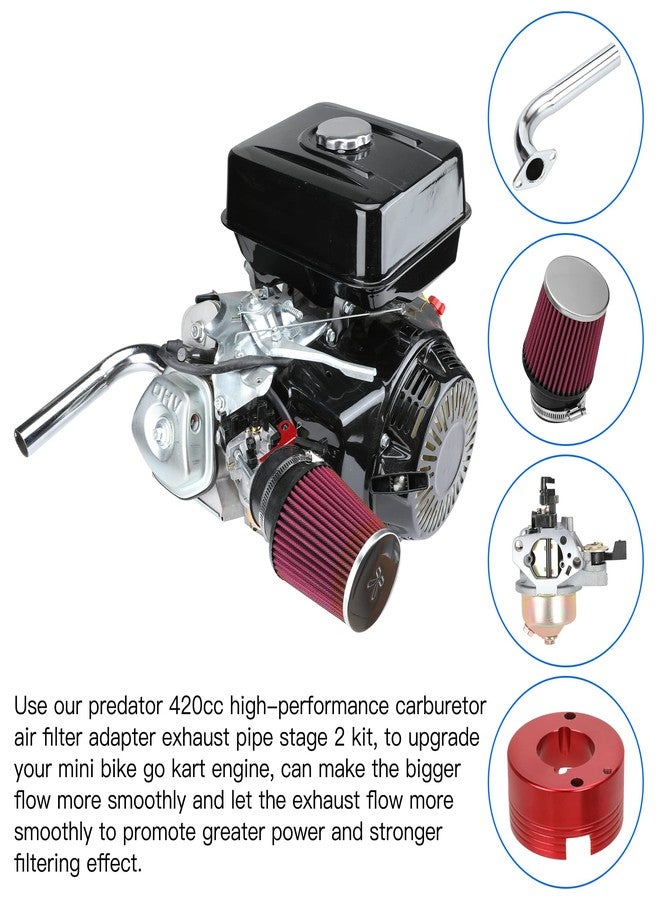 YOXUFA 420cc Carburetor Stage 2 Assembly for Predator 420 301cc 389cc GX390 GX270 GX240 Engine Mini Bike Go Kart Parts - Image 2